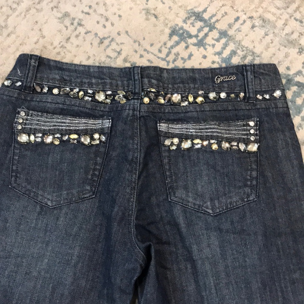 Grace in LA skinny jeans with embellishment